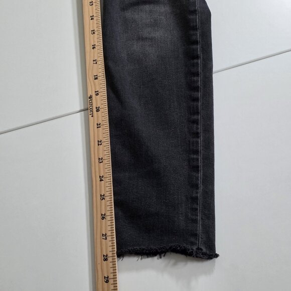 Hudson Natalie Jeans Womens 28 Gray Mid Rise Skinny Raw Hem Stretch Grunge Boho - Picture 7 of 14